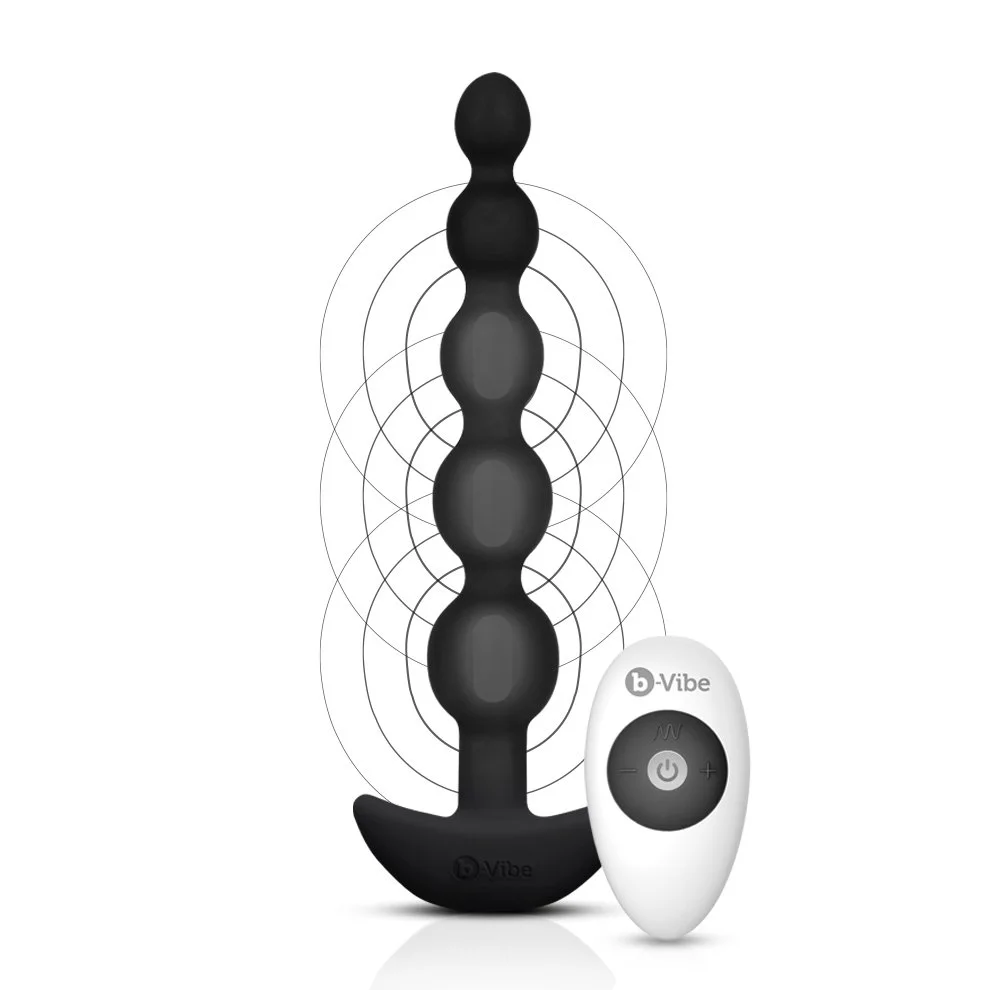 b-Vibe Cinco, chapelet anal vibrant à cinq billes